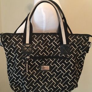 Tommy Hilfiger Tan and Black TH purse